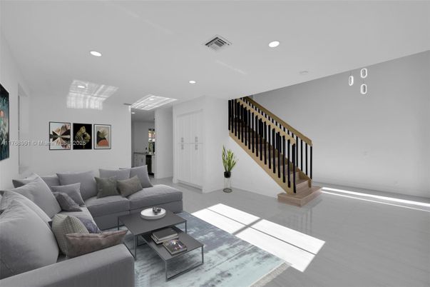 Interior, Living room, Recessed Lighting