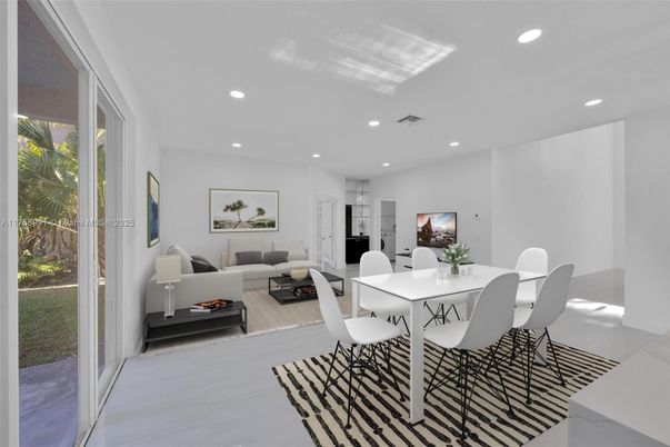 Dining room, Interior, Living room, Recessed Lighting