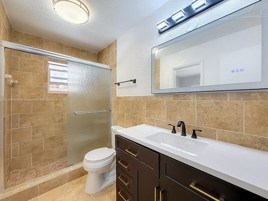 Bathroom, Glass Shower, Interior, Stone Walls