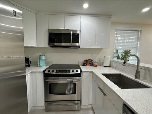 Interior, Kitchen, Recessed Lighting, Stainless Steel Appliances