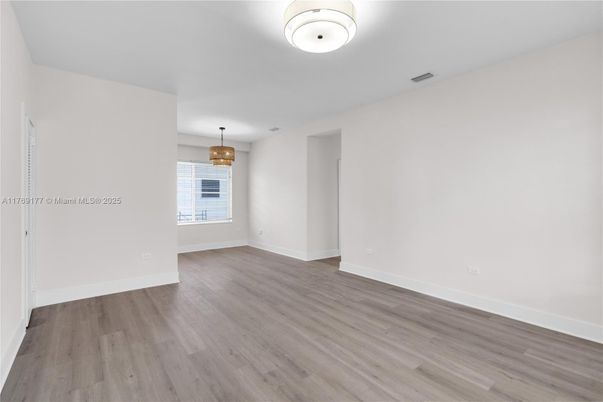 Chandelier, Empty room, Interior, Wood Texture Flooring
