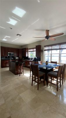 Dining room, Interior, Kitchen, Stainless Steel Appliances
