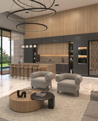 Interior, Kitchen, Living room, Pendant Lights, Recessed Lighting, Stainless Steel Appliances