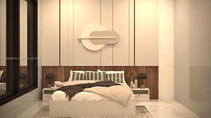 Bedroom, Interior, Pendant Lights