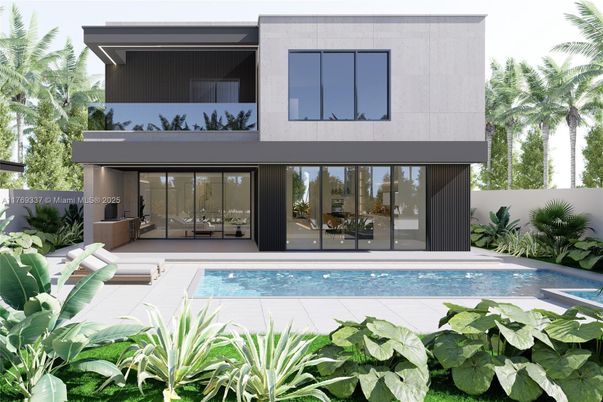 Exterior, Facade, Pool, Modern