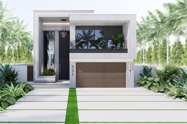 Attached, Exterior, Facade, Modern