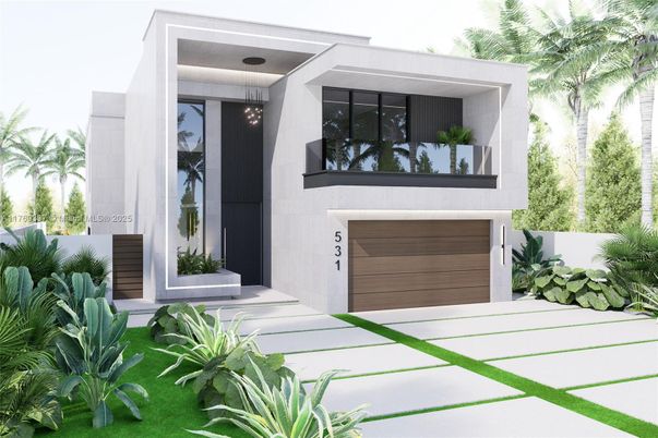 Attached, Exterior, Facade, Modern