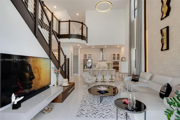 Interior, Kitchen, Living room, Recessed Lighting