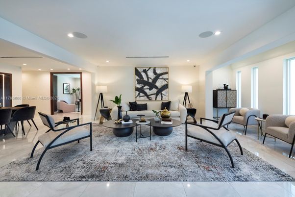 Interior, Living room, Recessed Lighting