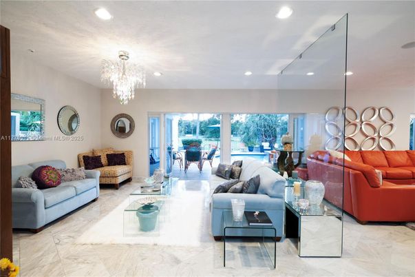 Chandelier, Interior, Living room, Marble, Recessed Lighting