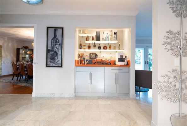 Dining room, Interior, Marble, Wood Texture Flooring