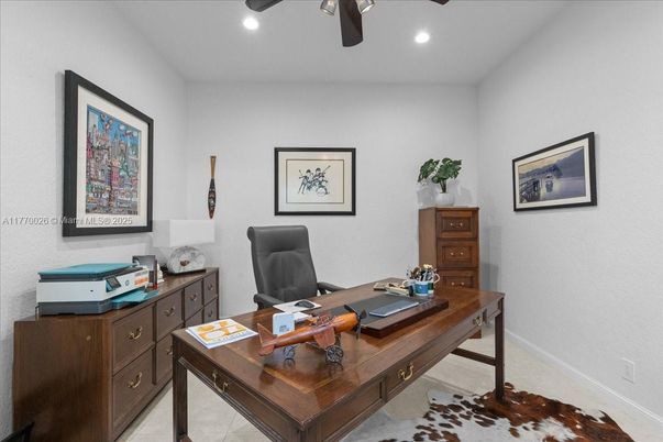 Home Office, Interior, Recessed Lighting