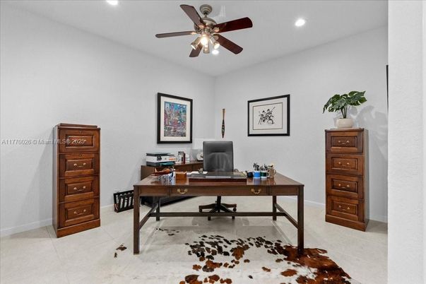 Home Office, Interior, Recessed Lighting