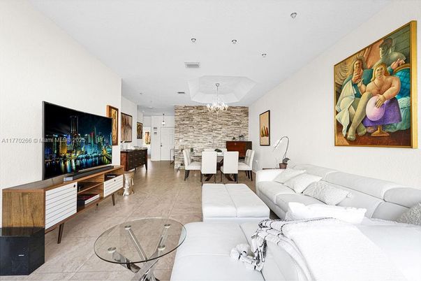 Chandelier, Dining room, Interior, Living room, Pendant Lights, Recessed Lighting, Stone Walls