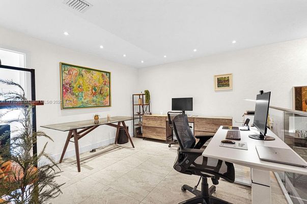 Home Office, Interior, Recessed Lighting