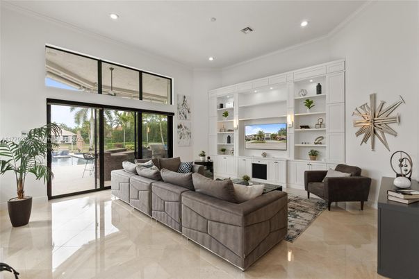 Interior, Living room, Recessed Lighting