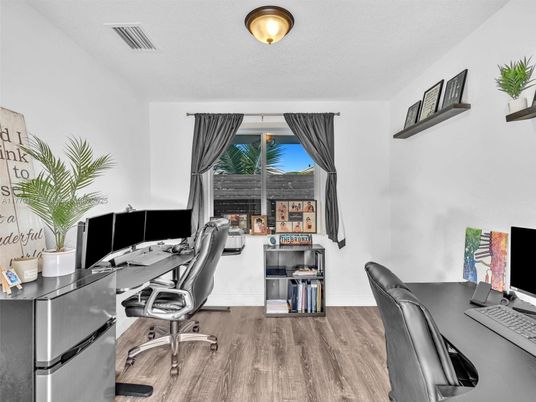 Home Office, Interior, Wood Texture Flooring