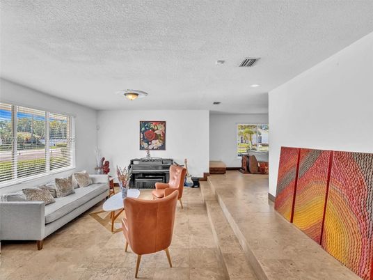 Interior, Living room, Piano, Recessed Lighting