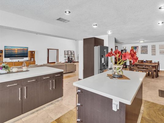 Dining room, Interior, Kitchen, Recessed Lighting
