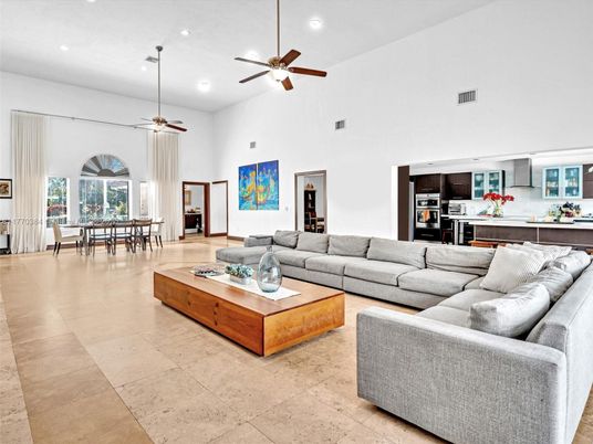 Dining room, Interior, Kitchen, Living room, Recessed Lighting, Stainless Steel Appliances