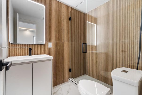 Bathroom, Glass Shower, Interior, Marble