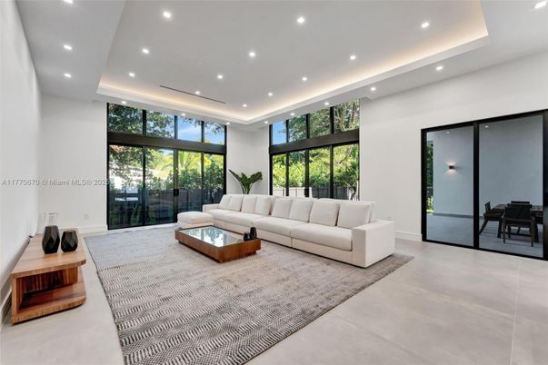 Interior, Living room, Recessed Lighting