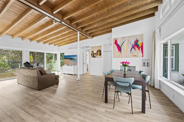 Dining room, Interior, Piano, Wooden Beams, Wooden Ceilings, Wood Texture Flooring