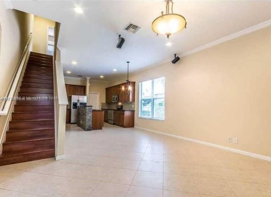 Interior, Kitchen, Pendant Lights, Recessed Lighting, Stainless Steel Appliances