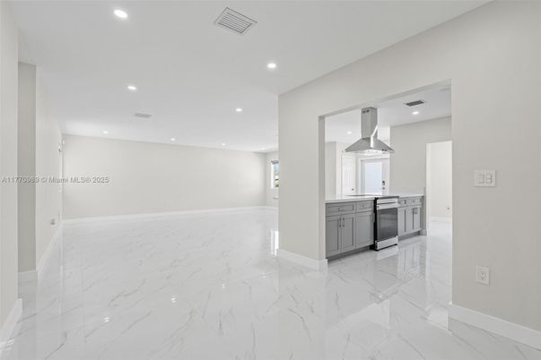 Interior, Kitchen, Marble, Recessed Lighting