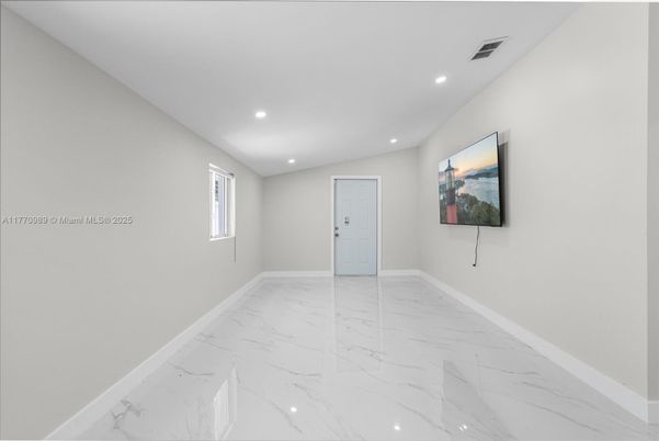 Empty room, Interior, Marble, Recessed Lighting