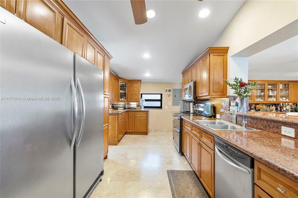Interior, Kitchen, Recessed Lighting, Stainless Steel Appliances