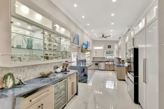 Interior, Kitchen, Recessed Lighting, Stainless Steel Appliances