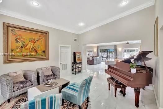 Interior, Living room, Piano, Recessed Lighting