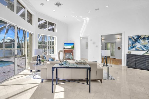Interior, Living room, Recessed Lighting