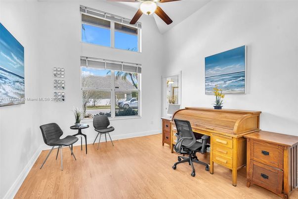 Home Office, Interior, Wood Texture Flooring