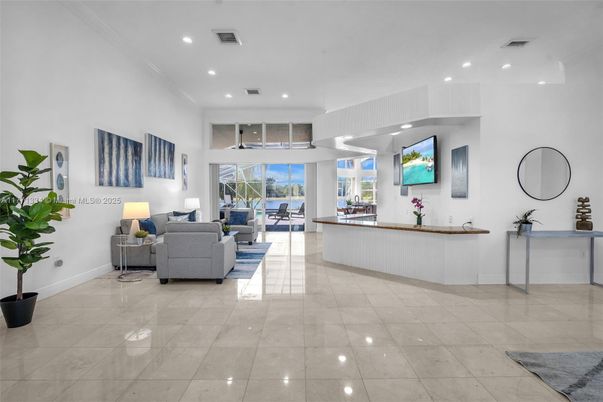 Interior, Living room, Recessed Lighting