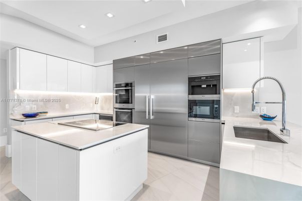 Interior, Kitchen, Recessed Lighting, Stainless Steel Appliances