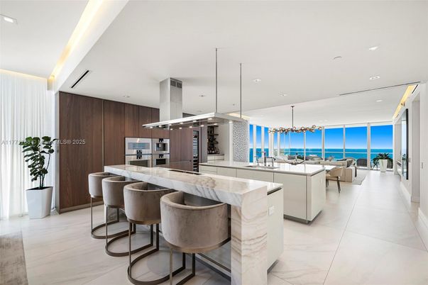 Interior, Kitchen, Marble, Pendant Lights, Recessed Lighting, Water