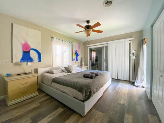 Bedroom, Interior, Wood Texture Flooring
