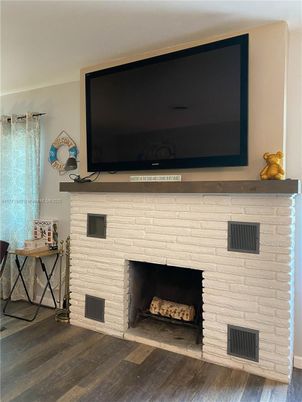 Fireplace, Interior, Stone Walls, Wood Texture Flooring