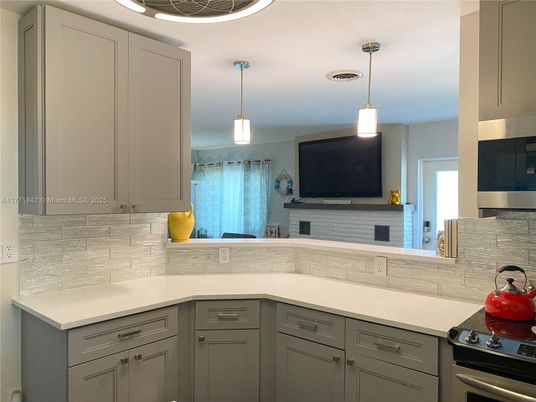 Interior, Kitchen, Pendant Lights, Stainless Steel Appliances
