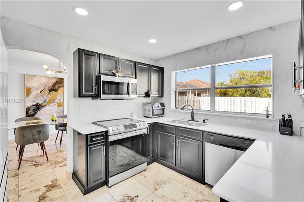 Interior, Kitchen, Recessed Lighting, Stainless Steel Appliances