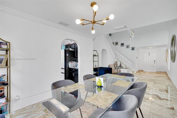 Dining room, Interior, Pendant Lights