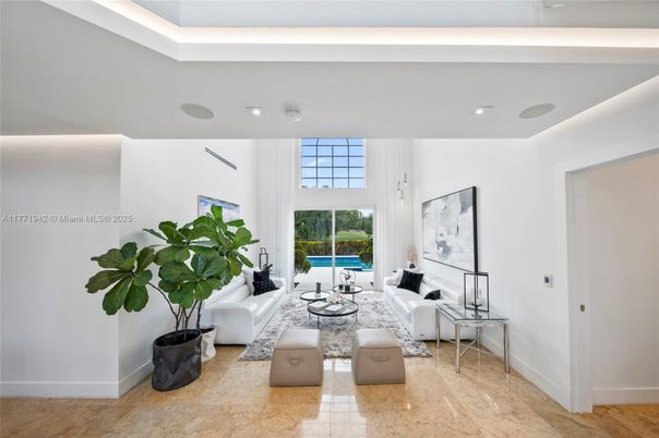 Interior, Living room, Recessed Lighting