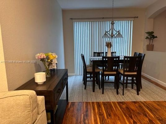 Chandelier, Dining room, Interior, Pendant Lights, Wood Texture Flooring