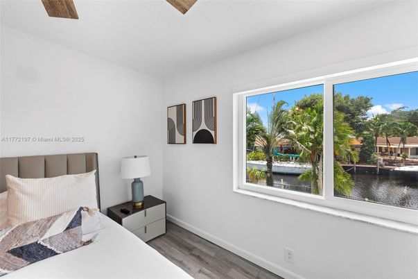 Bedroom, Interior, Water, Wood Texture Flooring