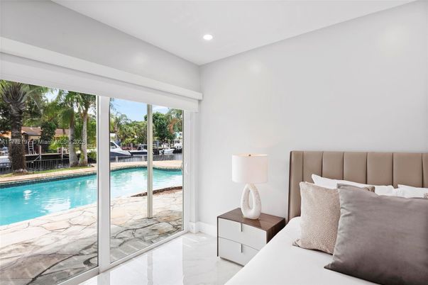 Bedroom, Interior, Marble, Pool, Recessed Lighting