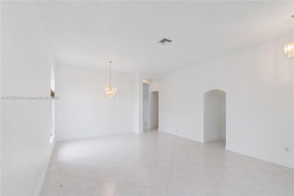 Chandelier, Empty room, Interior