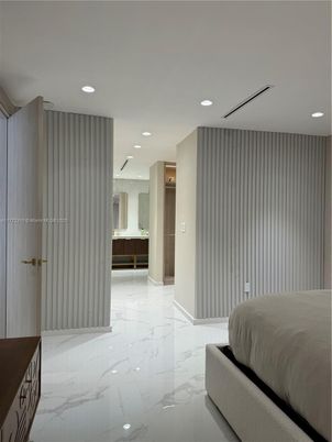 Bedroom, Interior, Marble, Recessed Lighting