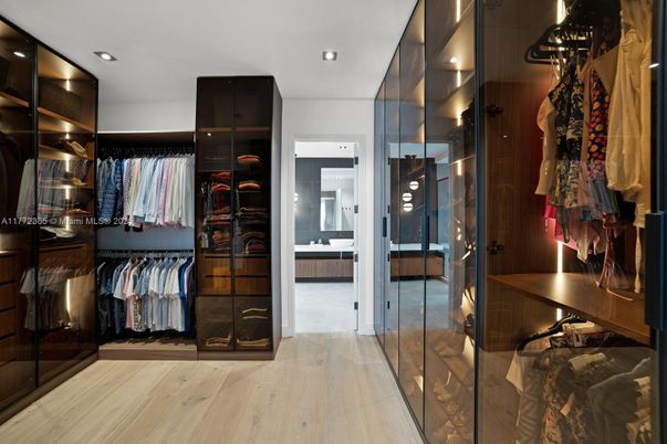 Interior, Recessed Lighting, Walk-in Closets, Wood Texture Flooring